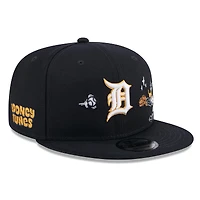 Casquette snapback New Era 9FIFTY pour homme, bleu marine, Detroit Tigers, Looney Tunes Daffy Duck