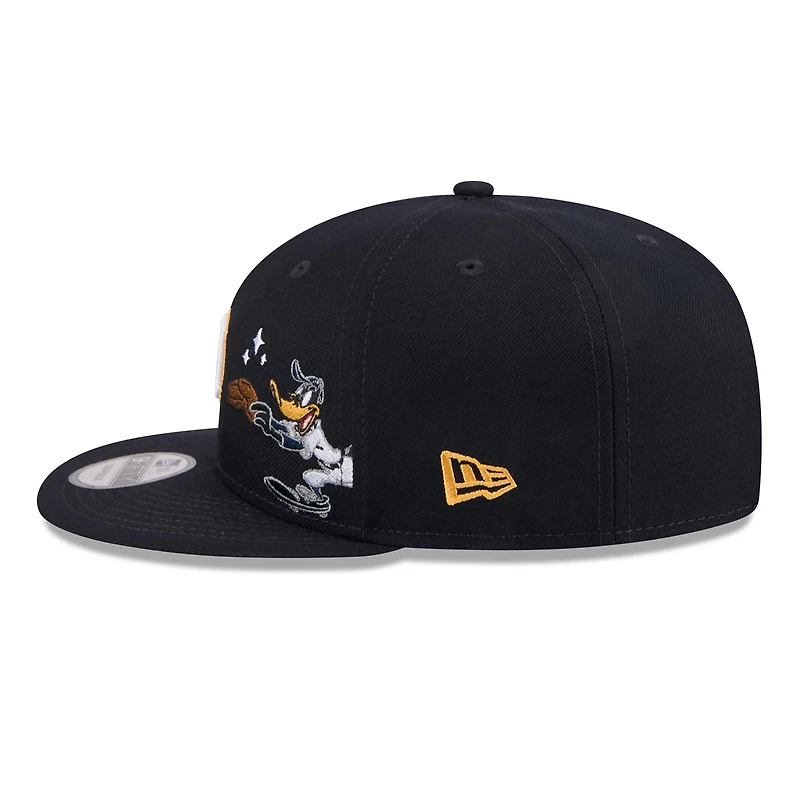 Casquette snapback New Era 9FIFTY pour homme, bleu marine, Detroit Tigers, Looney Tunes Daffy Duck