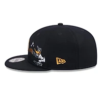 Casquette snapback New Era 9FIFTY pour homme, bleu marine, Detroit Tigers, Looney Tunes Daffy Duck