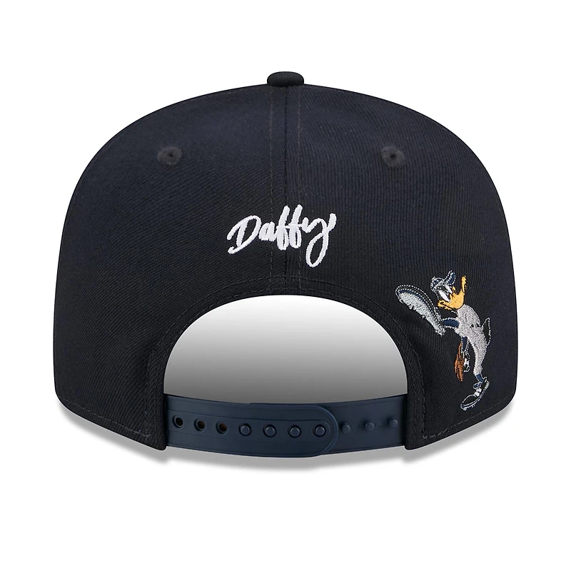 Men's New Era Navy Detroit Tigers Looney Tunes Daffy Duck 9FIFTY Snapback Hat