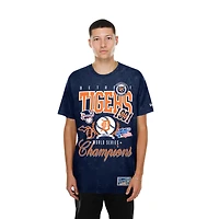 T-shirt homme New Era bleu marine Detroit Tigers à délavage minéral