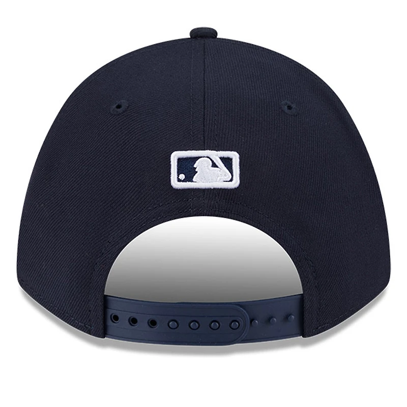Casquette ajustable New Era bleu marine Detroit Tigers Player Replica 9FORTY pour homme
