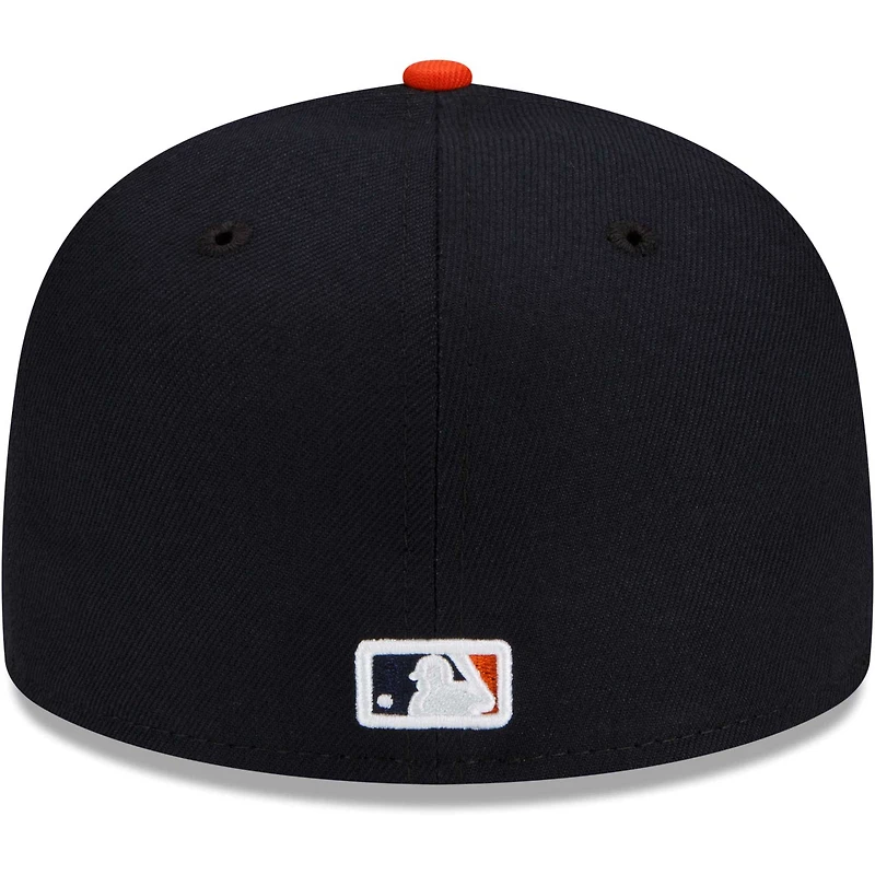 Men's New Era Navy Detroit Tigers Road Authentic Collection On-Field 59FIFTY Fitted Hat
