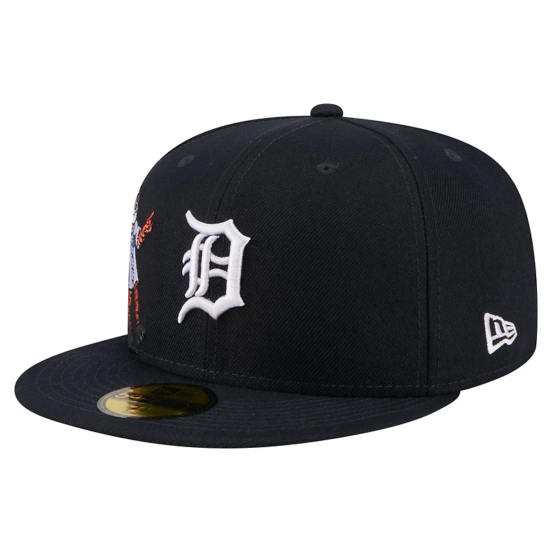 Men's New Era Navy Detroit Tigers Run Mascot 59FIFTY Fitted Hat