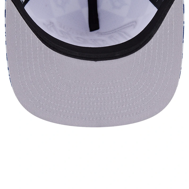 Men's New Era Navy Detroit Tigers Seeing Diamonds A-Frame Trucker 9FIFTY Snapback Hat