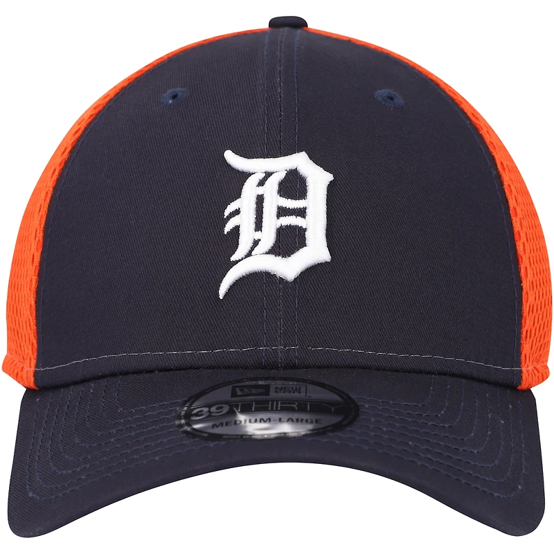 Men's New Era Navy Detroit Tigers Team Neo 39THIRTY Flex Hat