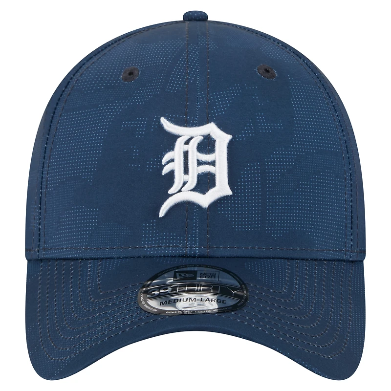 Men's New Era Navy Detroit Tigers Tonal Camo 39THIRTY Flex Hat