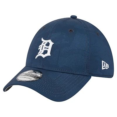 Men's New Era Navy Detroit Tigers Tonal Camo 39THIRTY Flex Hat