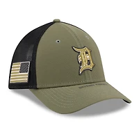 Men's New Era  Olive Detroit Tigers 2026 Armed Forces Day 39THIRTY M-Crown Flex Hat