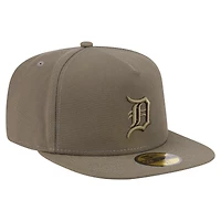 Men's New Era Olive Detroit Tigers Color Pack A-Frame 59FIFTY Fitted Hat