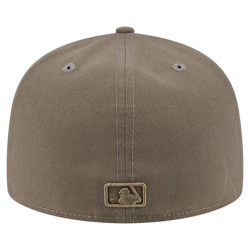 Men's New Era Olive Detroit Tigers Color Pack A-Frame 59FIFTY Fitted Hat