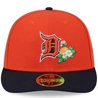 Casquette ajustée New Era 59FIFTY pour homme, orange et marine, Detroit Tigers, entraînement de printemps 2026, profil bas