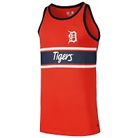 Débardeur orange Ringer en jersey New Era pour hommes des Detroit Tigers