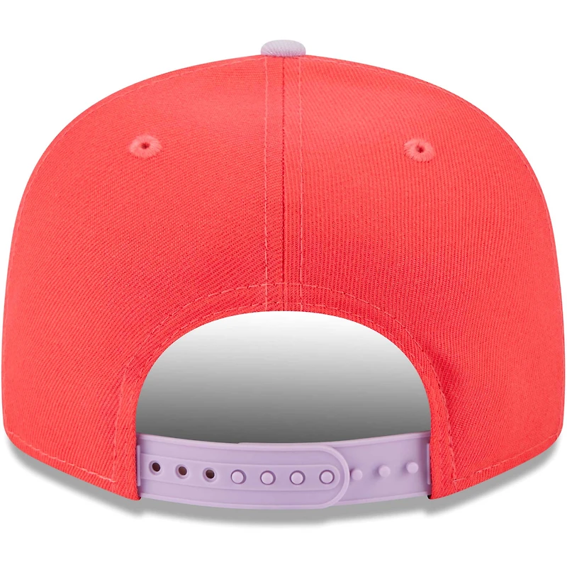 Casquette Snapback 9FIFTY Spring Basic Two-Tone pour homme Detroit Tigers New Era rouge/violet