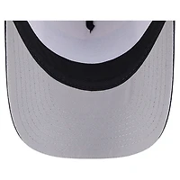 Men's New Era Stone/Navy Detroit Tigers Text A-Frame Trucker 9FORTY Hat