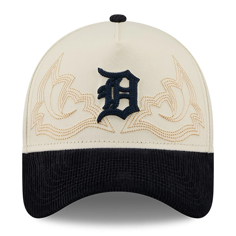 Casquette ajustable New Era Stone Detroit Tigers Western Stitch 9FORTY pour homme