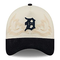 Casquette ajustable New Era Stone Detroit Tigers Western Stitch 9FORTY pour homme