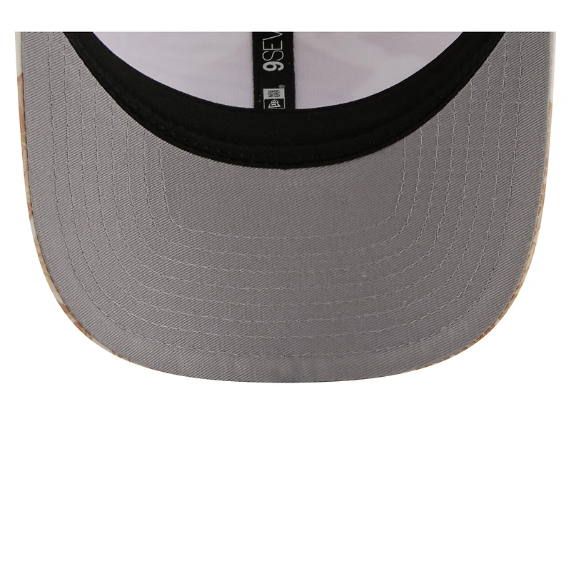 Casquette trucker ajustable New Era COOLERA 9SEVENTY pour homme, couleur beige Detroit Tigers Tonal Palm