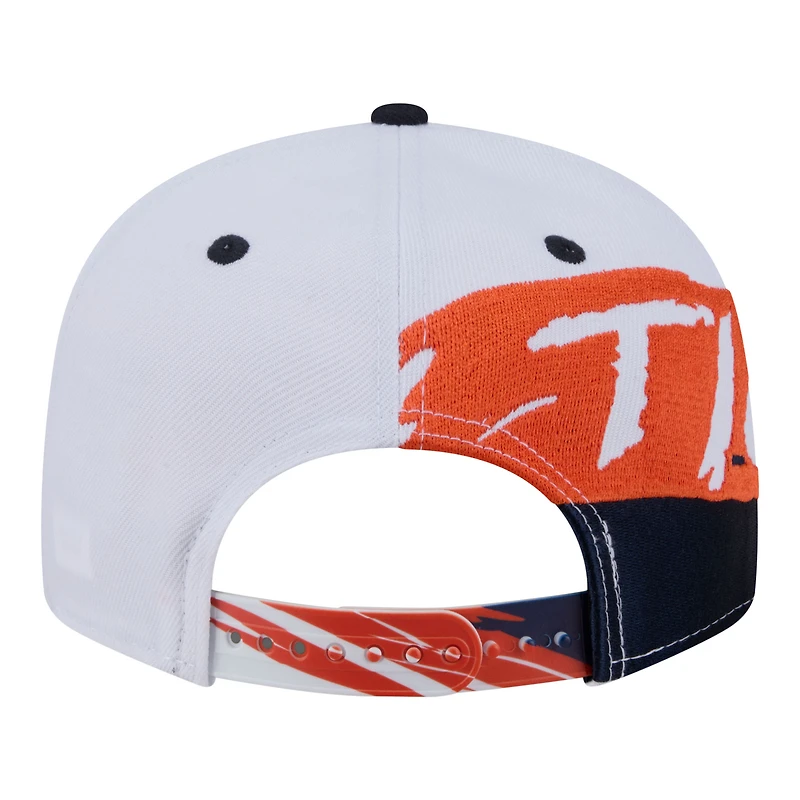Casquette snapback New Era 9FIFTY blanche et marine pour homme