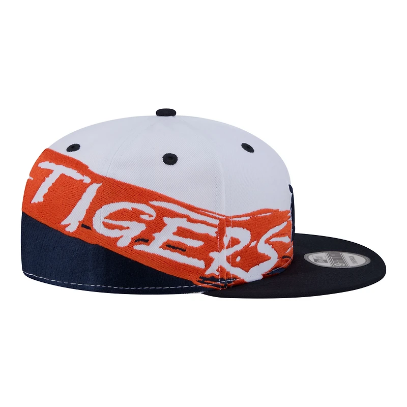 Men's New Era White/Navy Detroit Tigers 9FIFTY Snapback Hat