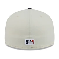 Men's New Era White/Navy Detroit Tigers Blossom 59FIFTY Fitted Hat
