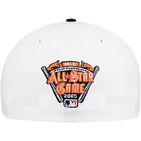 Men's New Era White/Navy Detroit Tigers Major Sidepatch 59FIFTY Fitted Hat