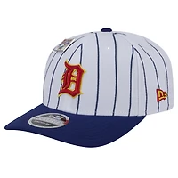 Casquette ajustable New Era 9SEVENTY originale Big League 2024 des Detroit Tigers, blanche/bleue