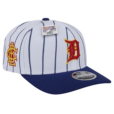 Casquette ajustable New Era 9SEVENTY originale Big League 2024 des Detroit Tigers, blanche/bleue