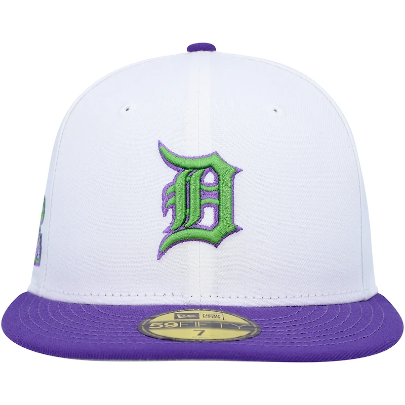 Casquette ajustée 59FIFTY avec écusson latéral des Detroit Tigers 1984 pour homme New Era, blanc