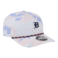 Casquette ajustable New Era blanche Detroit Tigers Camo Rope 9SEVENTY pour homme