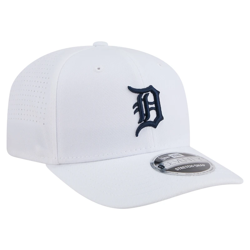 Men's New Era White Detroit Tigers COOLERA 9SEVENTY Adjustable Hat
