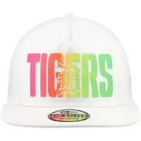 Men's New Era White Detroit Tigers Spring Spectrum Golfer Snapback Hat
