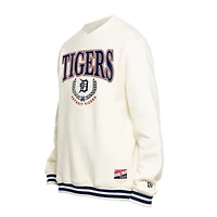 Men's New Era White Detroit Tigers Throwback Sweatshirt