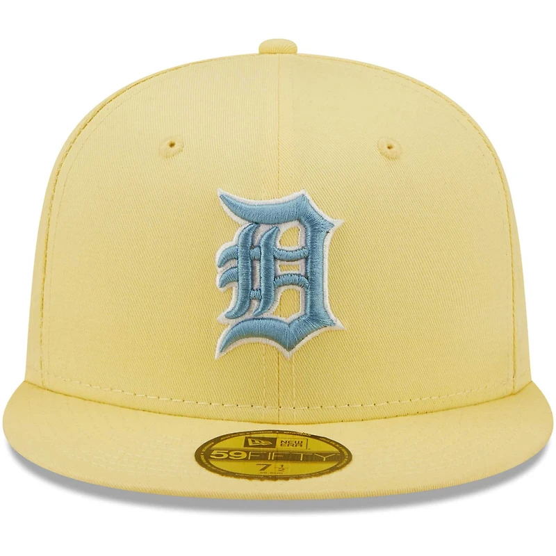 Men's New Era Yellow Detroit Tigers Easter Collection 59FIFTY Fitted Hat