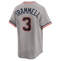 Maillot Nike Alan Trammell gris Detroit Tigers Collection Cooperstown en édition limitée pour homme