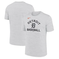 Men's Nike Ash Detroit Tigers Velocity Team City Baseball Dri-FIT T-Shirt