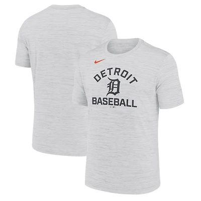 Men's Nike Ash Detroit Tigers Velocity Team City Baseball Dri-FIT T-Shirt