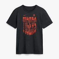 T-shirt Nike Velocity Victor camouflage Detroit Tigers noir pour homme