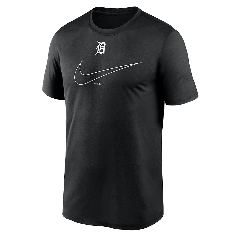 Men's Nike Black Detroit Tigers Legend Swoosh Dri-FIT T-Shirt