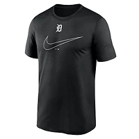 Men's Nike Black Detroit Tigers Legend Swoosh Dri-FIT T-Shirt
