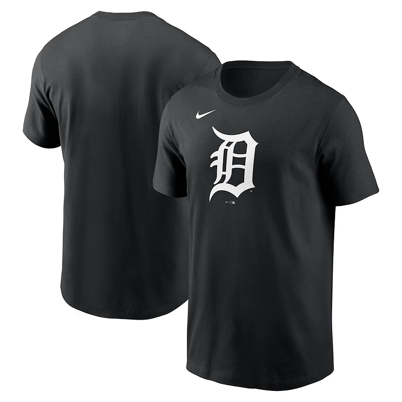 Men's Nike Black Detroit Tigers Logo T-Shirt