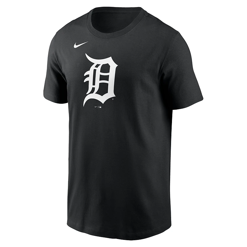 Men's Nike Black Detroit Tigers Logo T-Shirt