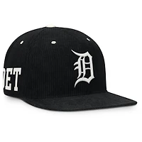 Men's Nike  Black Detroit Tigers Pro Corduroy Structured Snapback Hat