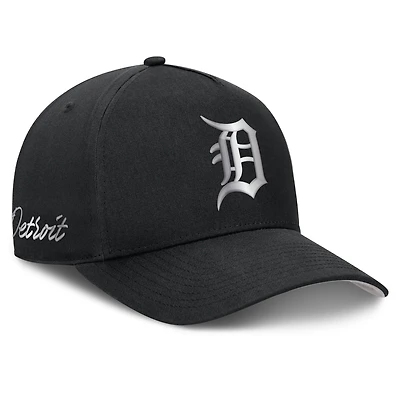 Men's Nike Black Detroit Tigers Rise Dri-FIT A-Frame Adjustable Hat