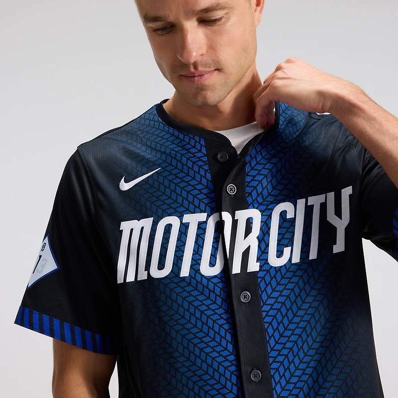 Men's Nike Blue Detroit Tigers City Connect Limited Jersey