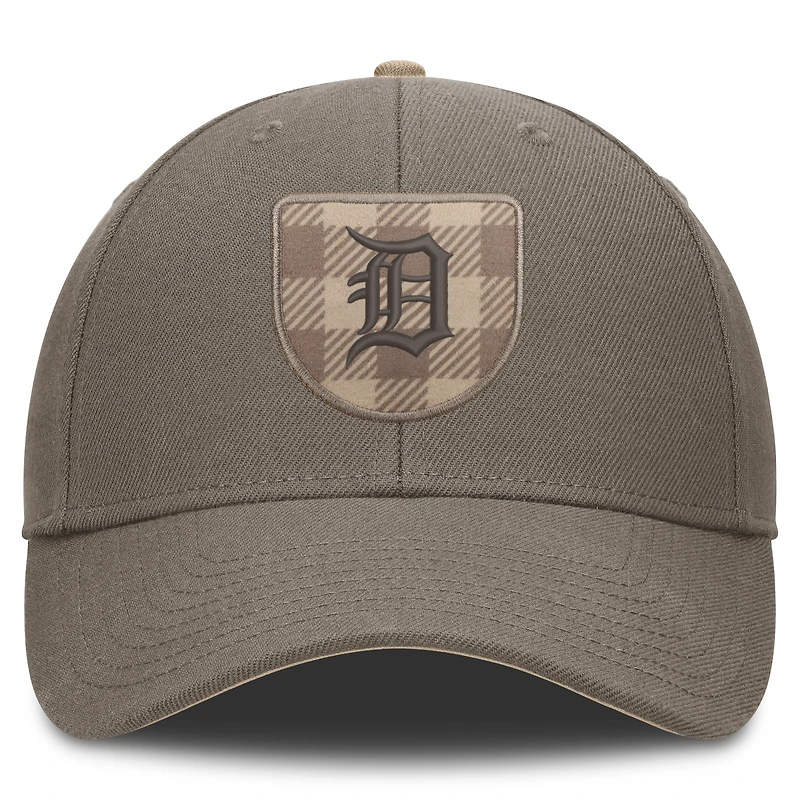 Casquette ajustable Nike marron Detroit Tigers Statement Rise pour homme