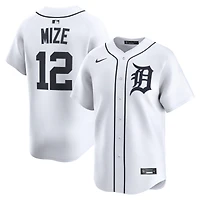 Maillot de joueur alternatif Nike Casey Mize pour homme, blanc, Detroit Tigers, édition limitée