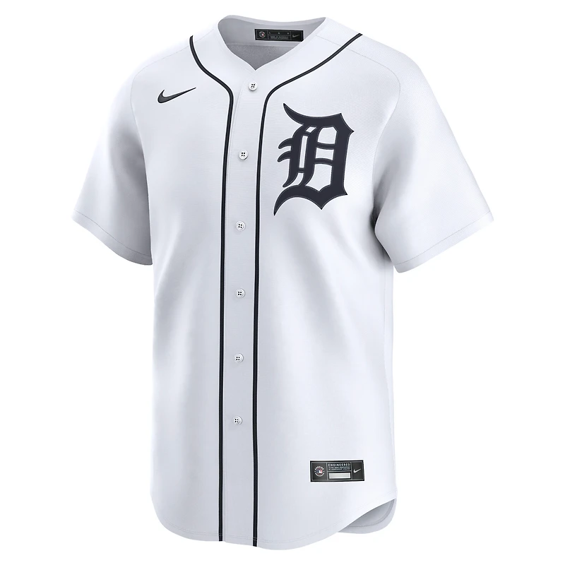 Maillot de joueur alternatif Nike Casey Mize pour homme, blanc, Detroit Tigers, édition limitée
