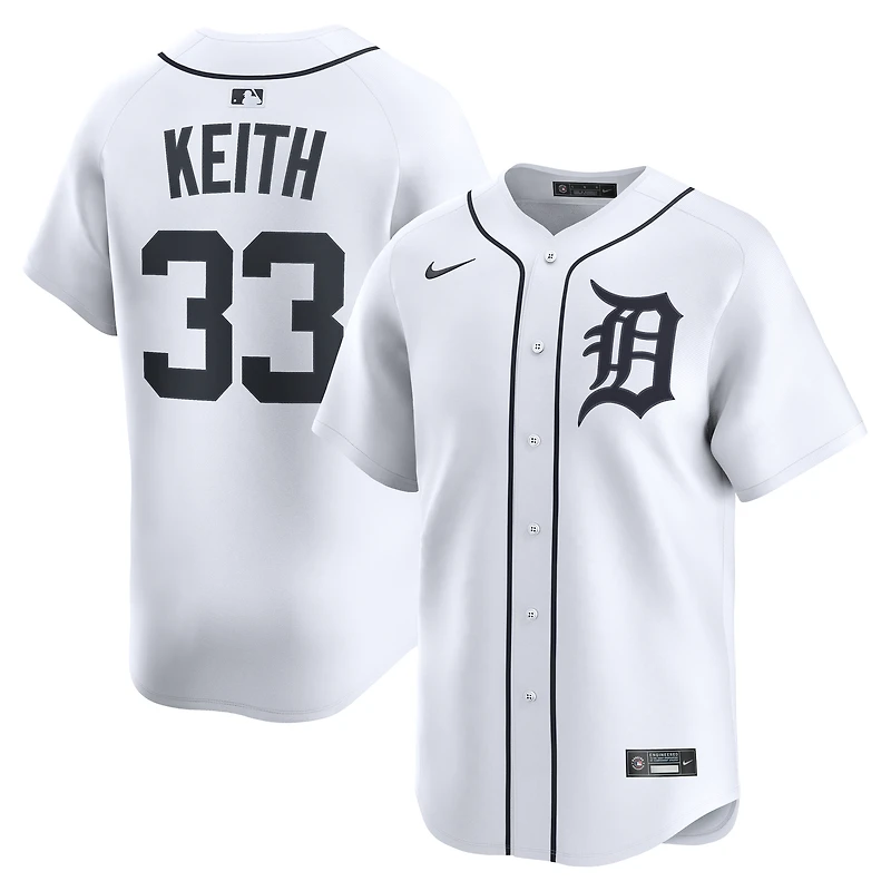 Maillot Nike Colt Keith blanc des Detroit Tigers à domicile en édition limitée pour homme