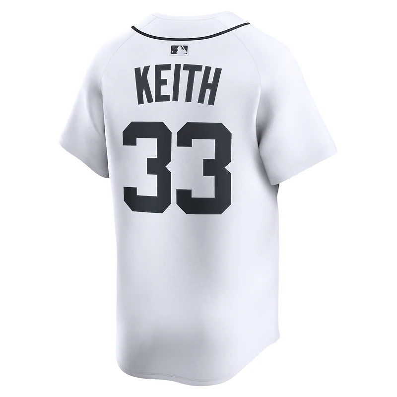 Maillot Nike Colt Keith blanc des Detroit Tigers à domicile en édition limitée pour homme